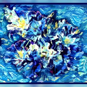 Rose à la Van Gogh